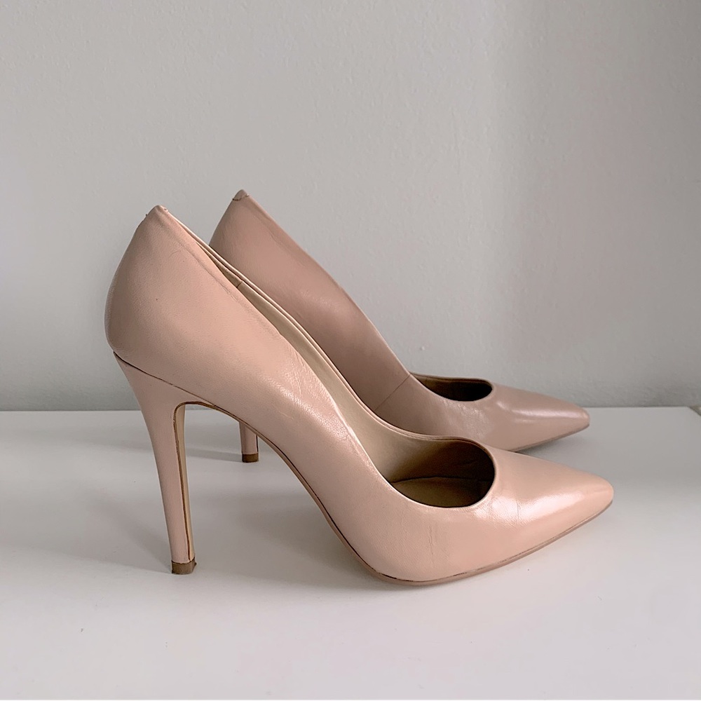 Saks Fifth Avenue leather pumps